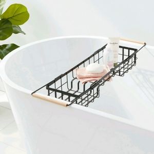 Target Metal Bathtub Caddy w/ Wood Handles